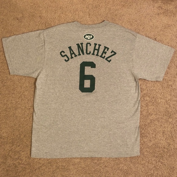 Men’s reebok NY Jets mark sanchez shirt gray large - Picture 2 of 5